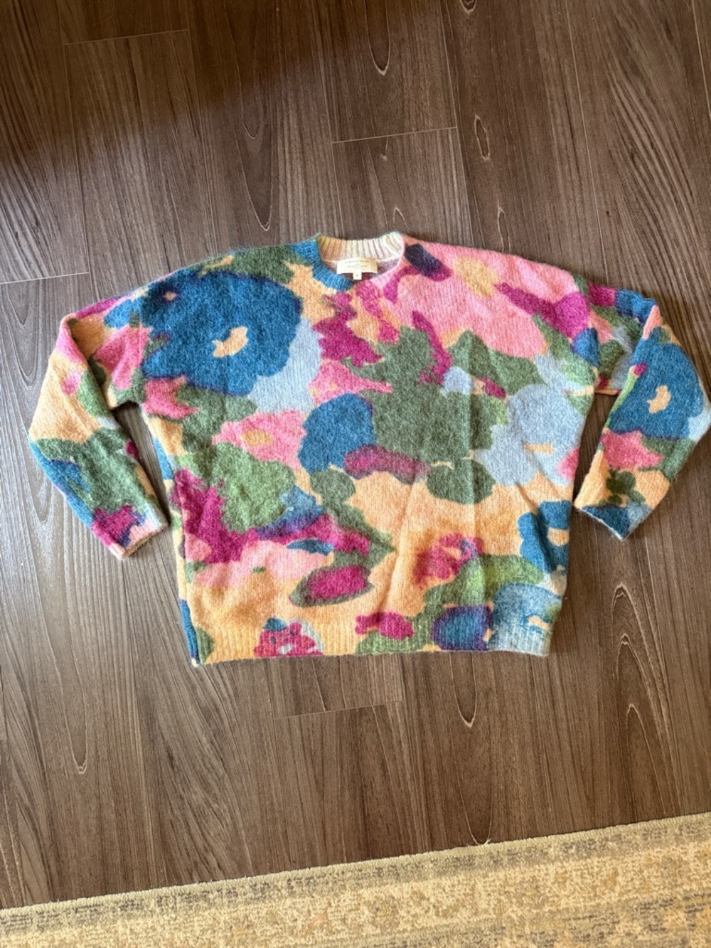 Sezane Windy Jumper Maxi Fleurs Multico - Size S